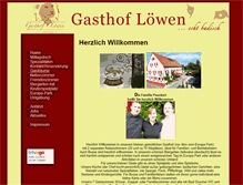 Tablet Screenshot of loewen-kappel.de